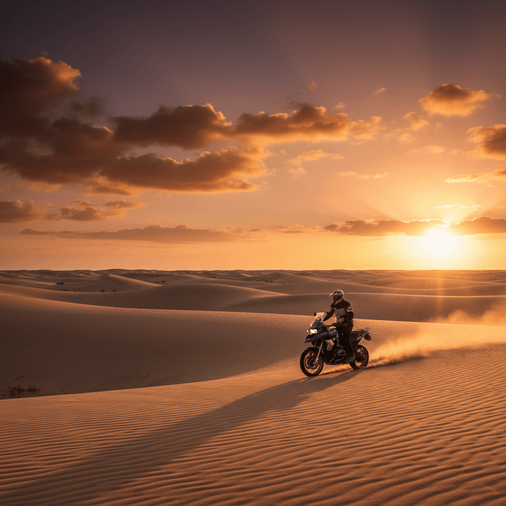 Moto nel deserto del Marocco